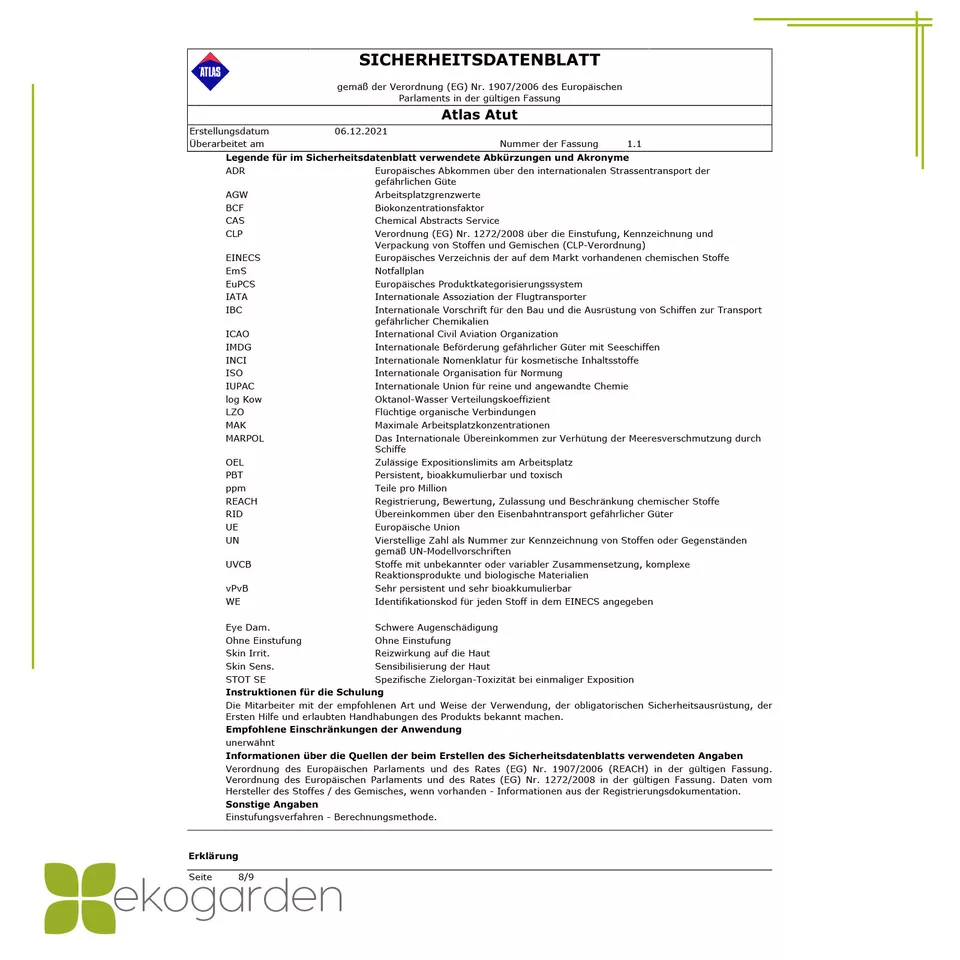 Fliesenkleber - ATLAS ATUT Fliesenkleber - ATLAS ATUT